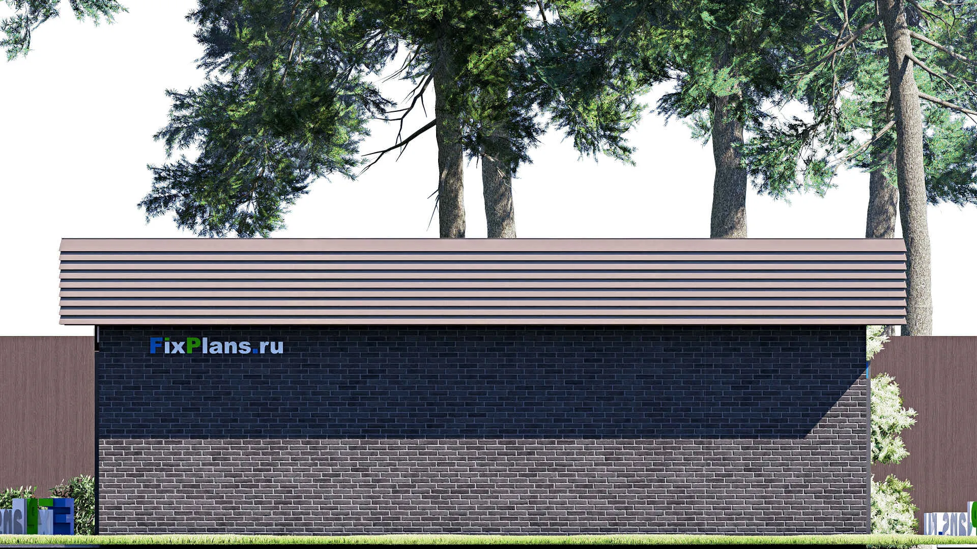 F-21077 - Проект гаража 5 на 9, площадью 30 м² на 1 машиноместо