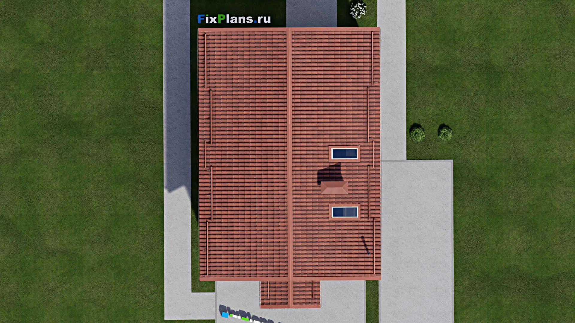 F-9710 - Проект дома с мансардой 9 на 15, площадью 160 м² с 3 спальнями