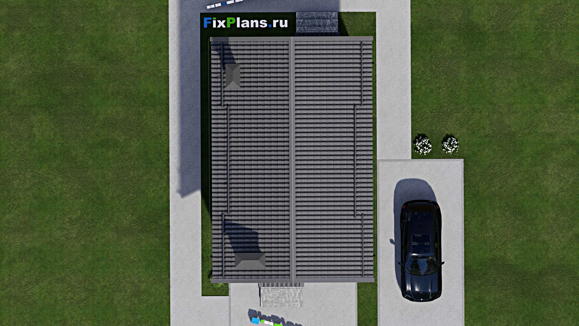 F-6560 - Проект дома с мансардой 7 на 11, площадью 100 м² с 4 спальнями