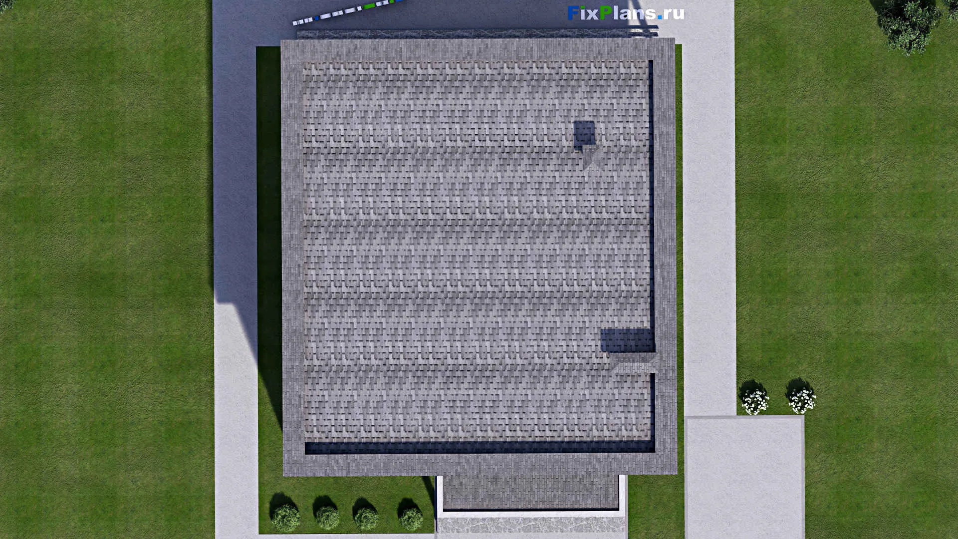 F-12707 - Планы двухэтажного дома 13 на 17, площадью 310 м² с террасой, балконом и 3 спальнями