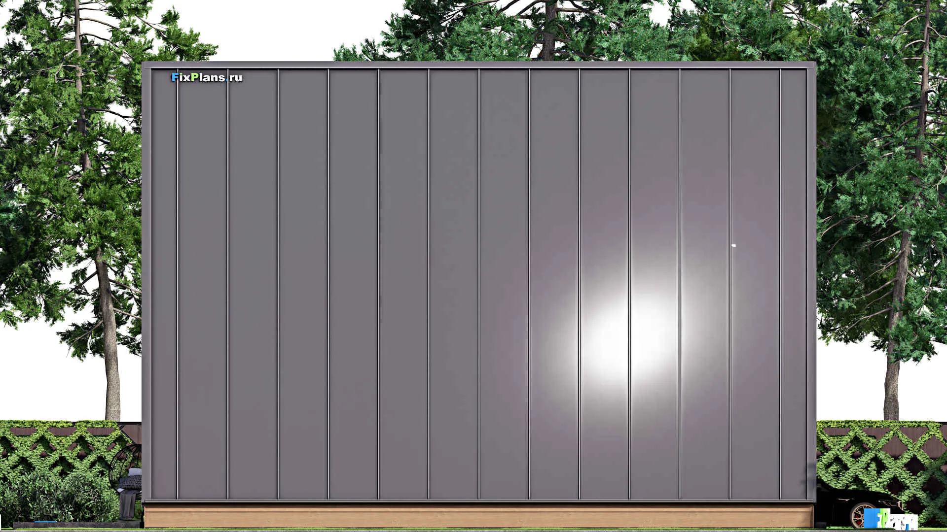 F-16703 - Проект дома с мансардой 11 на 18, площадью 220 м² с террасой, балконом и 4 спальнями